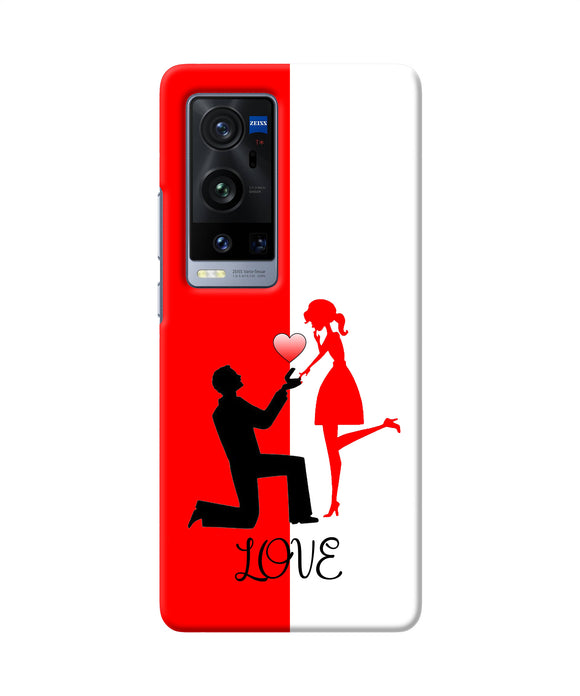 Love propose red and white Vivo X60 Pro Plus Back Cover