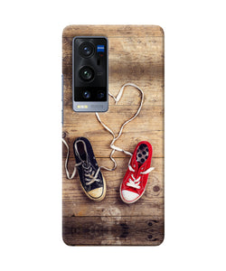 Shoelace heart Vivo X60 Pro Plus Back Cover