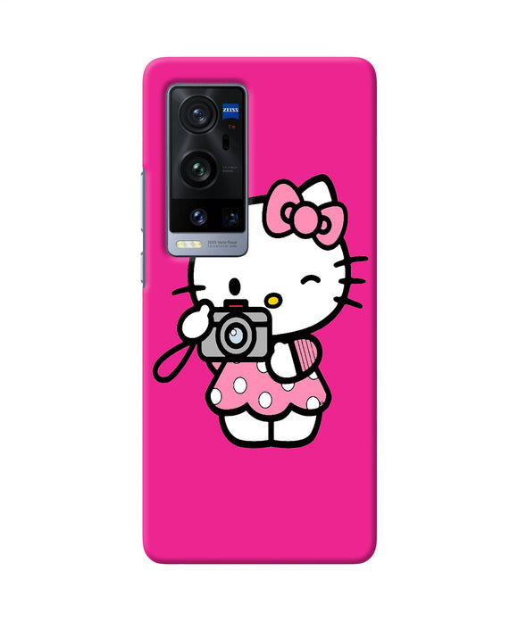 Hello kitty cam pink Vivo X60 Pro Plus Back Cover
