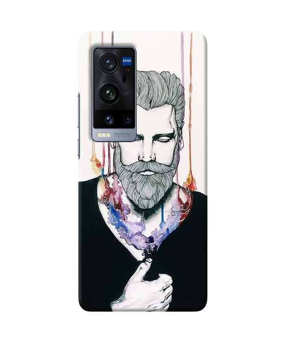 Beard man character Vivo X60 Pro Plus Back Cover