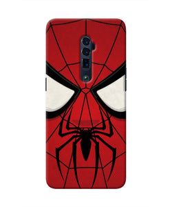 Spiderman Face Oppo Reno 10x Zoom Real 4D Back Cover