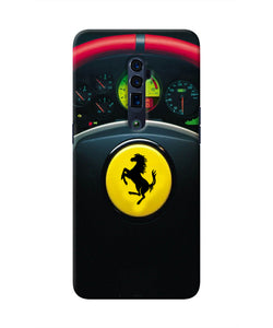 Ferrari Steeriing Wheel Oppo Reno 10x Zoom Real 4D Back Cover