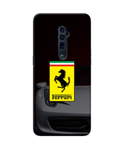 White Ferrari Oppo Reno 10x Zoom Real 4D Back Cover