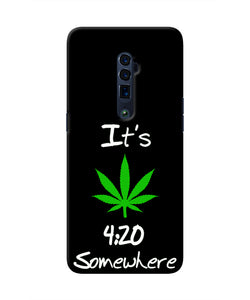 Weed Quote Oppo Reno 10x Zoom Real 4D Back Cover