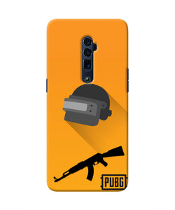 PUBG Helmet and Gun Oppo Reno 10x Zoom Real 4D Back Cover