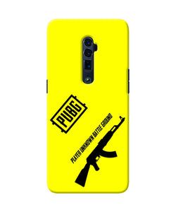 PUBG AKM Gun Oppo Reno 10x Zoom Real 4D Back Cover