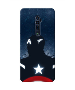 Captain america Shield Oppo Reno 10x Zoom Real 4D Back Cover