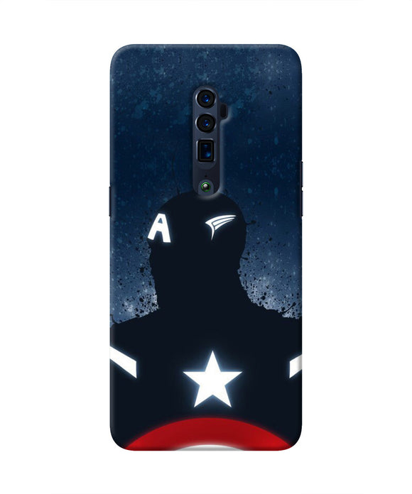 Captain america Shield Oppo Reno 10x Zoom Real 4D Back Cover