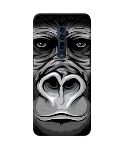 Black chimpanzee Oppo Reno 10x Zoom Back Cover