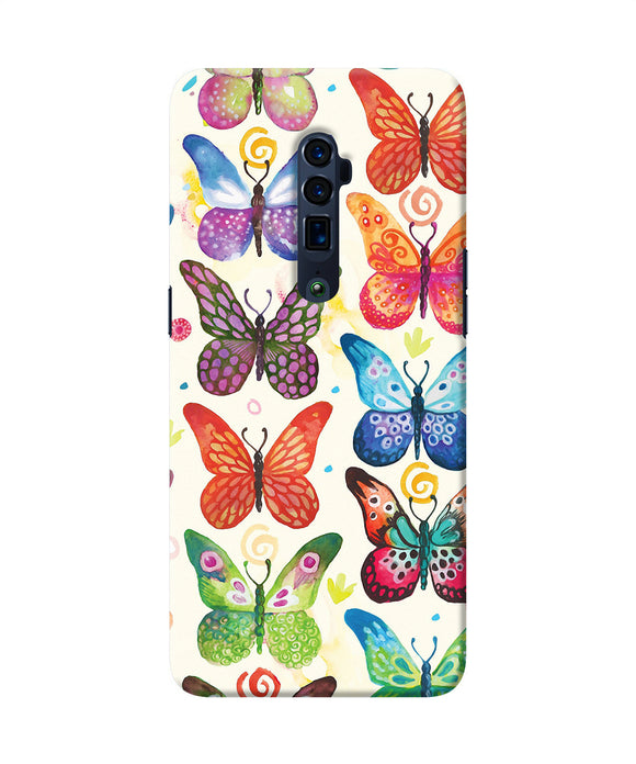 Abstract butterfly print Oppo Reno 10x Zoom Back Cover