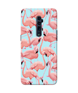 Abstract sheer bird print Oppo Reno 10x Zoom Back Cover