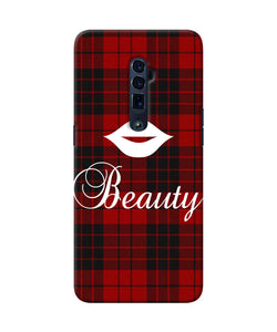 Beauty red square Oppo Reno 10x Zoom Back Cover