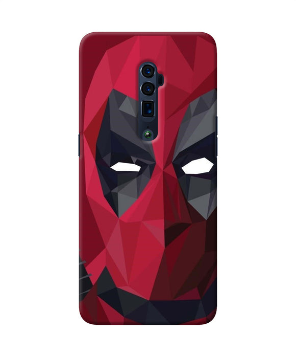 Abstract deadpool mask Oppo Reno 10x Zoom Back Cover
