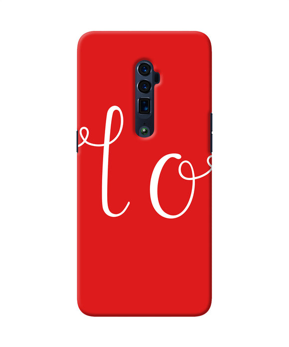 Love one Oppo Reno 10x Zoom Back Cover