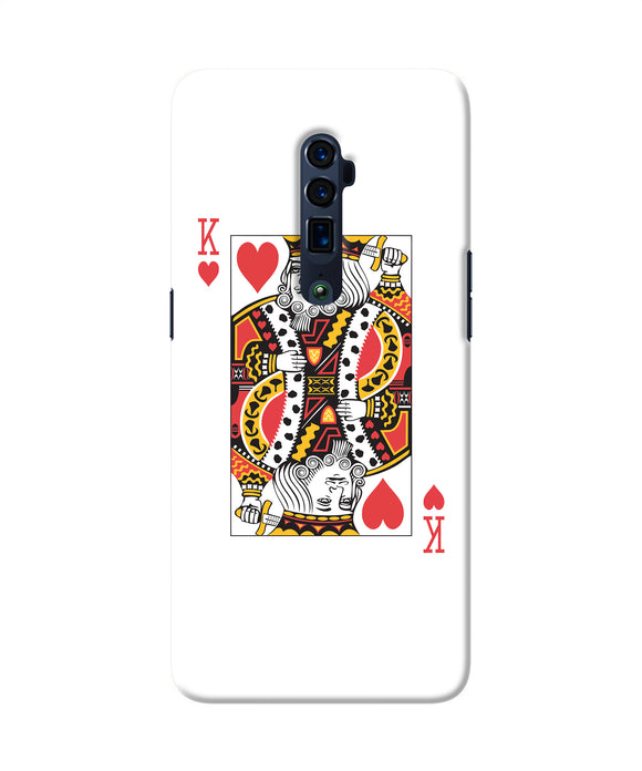 Heart king card Oppo Reno 10x Zoom Back Cover