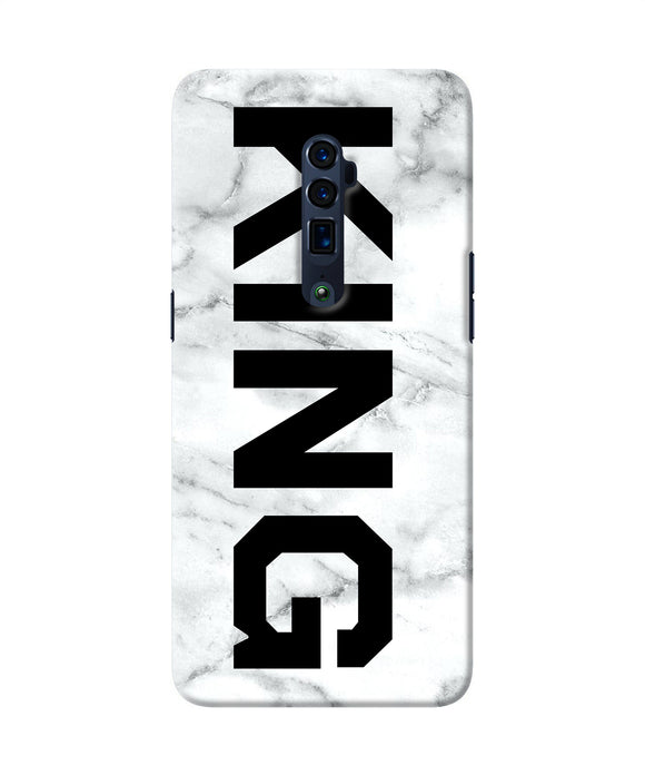 King marble text Oppo Reno 10x Zoom Back Cover