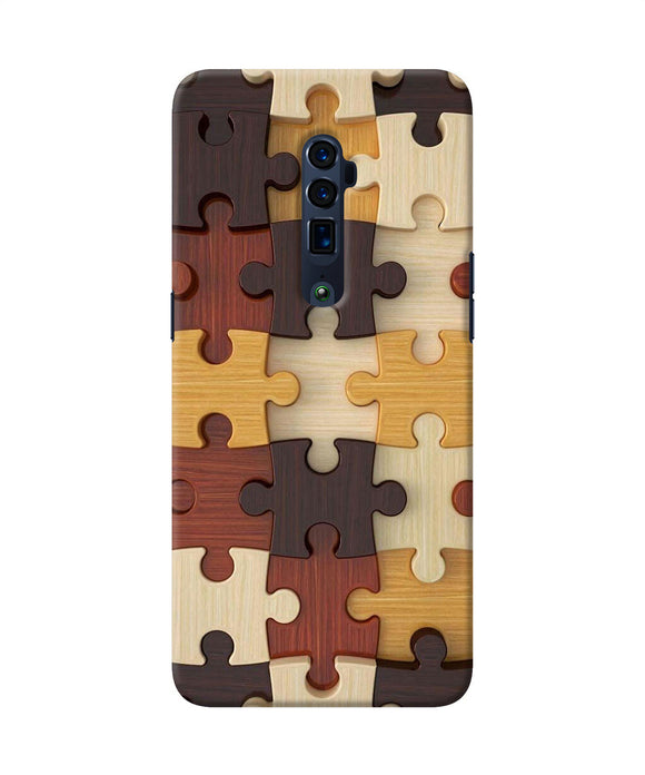 Wooden puzzle Oppo Reno 10x Zoom Back Cover
