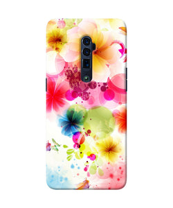 Flowers print Oppo Reno 10x Zoom Back Cover