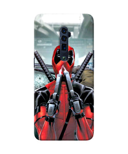 Deadpool with gun Oppo Reno 10x Zoom Back Cover