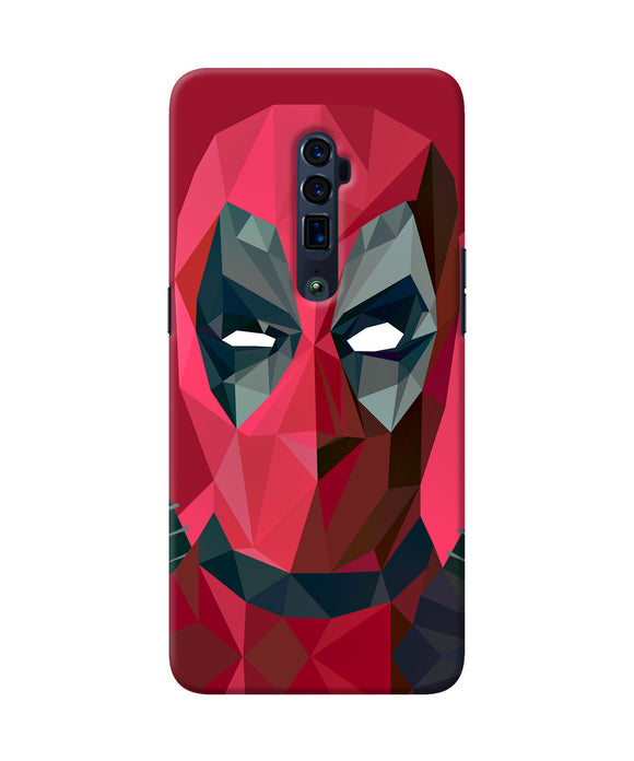 Abstract deadpool full mask Oppo Reno 10x Zoom Back Cover