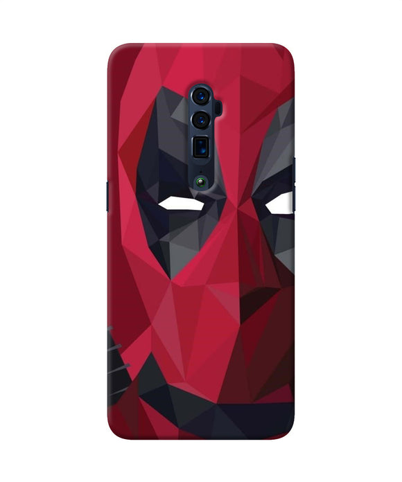 Abstract deadpool half mask Oppo Reno 10x Zoom Back Cover