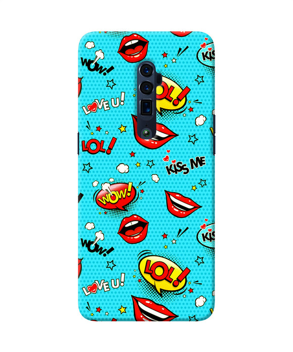 Lol lips print Oppo Reno 10x Zoom Back Cover