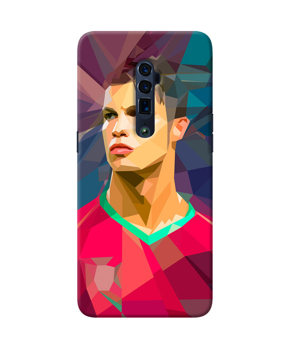 Abstract ronaldo Oppo Reno 10x Zoom Back Cover