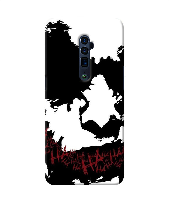 Black and white joker rugh sketch Oppo Reno 10x Zoom Back Cover