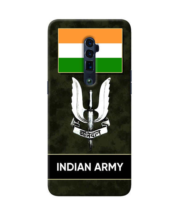 Indian flag balidan logo Oppo Reno 10x Zoom Back Cover