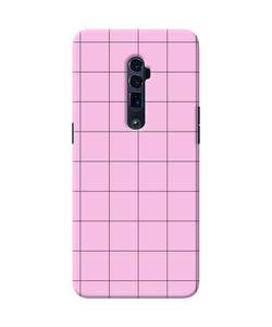 Pink square print Oppo Reno 10x Zoom Back Cover