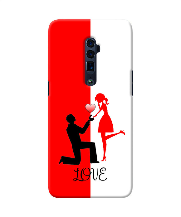 Love propose red and white Oppo Reno 10x Zoom Back Cover