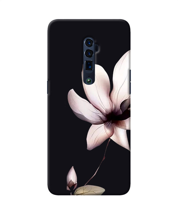 Flower white Oppo Reno 10x Zoom Back Cover