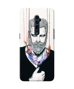 Beard man character Oppo Reno 10x Zoom Back Cover