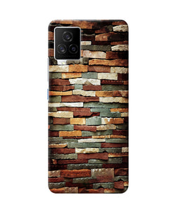 Bricks Pattern iQOO 7 Legend 5G Back Cover