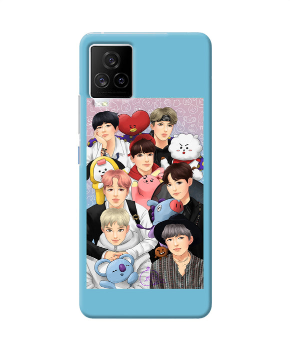 BTS with animals iQOO 7 Legend 5G Back Cover