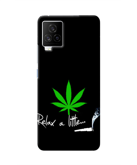 Weed Relax Quote iQOO 7 Legend 5G Real 4D Back Cover
