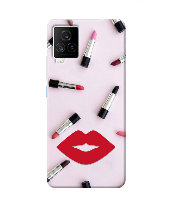 Lips Lipstick Shades iQOO 7 Legend 5G Real 4D Back Cover