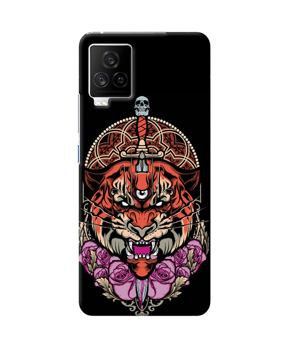 Abstract tiger iQOO 7 Legend 5G Back Cover