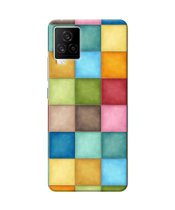 Abstract colorful squares iQOO 7 Legend 5G Back Cover