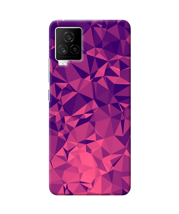 Abstract red blue shine iQOO 7 Legend 5G Back Cover