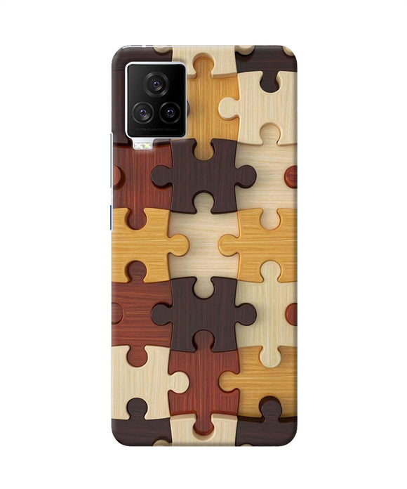 Wooden puzzle iQOO 7 Legend 5G Back Cover