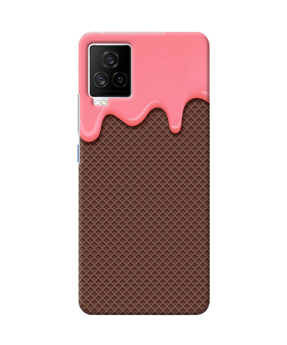 Waffle cream biscuit iQOO 7 Legend 5G Back Cover