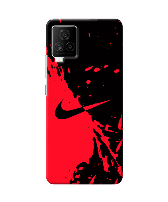 Nike red black poster iQOO 7 Legend 5G Back Cover
