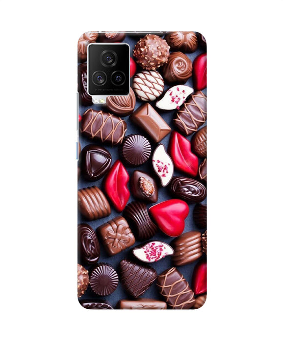 Valentine special chocolates iQOO 7 Legend 5G Back Cover