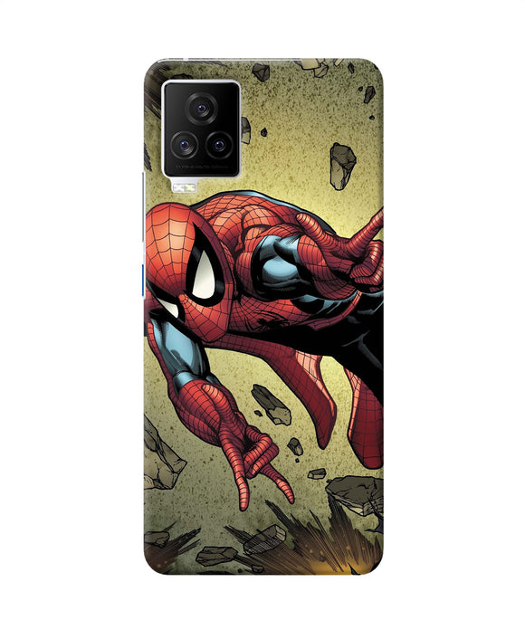 Spiderman on sky iQOO 7 Legend 5G Back Cover