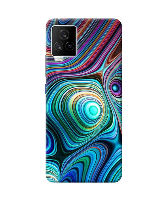 Abstract coloful waves iQOO 7 Legend 5G Back Cover