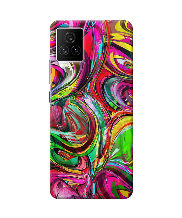 Abstract colorful ink iQOO 7 Legend 5G Back Cover