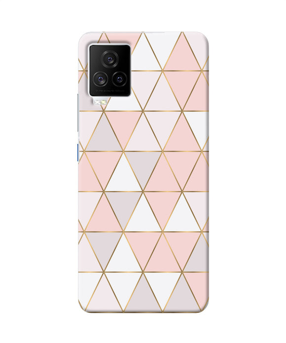 Abstract pink triangle pattern iQOO 7 Legend 5G Back Cover
