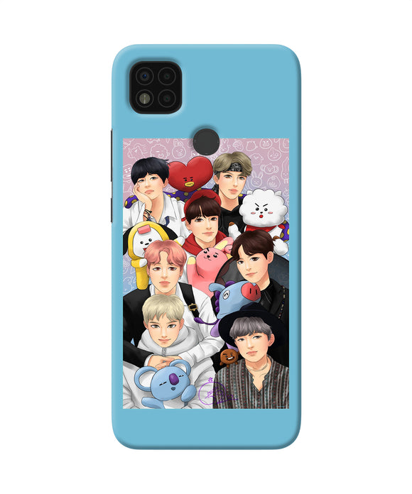 BTS with animals Poco C31 Back Cover