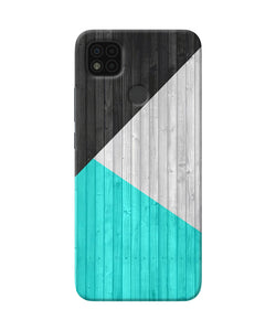 Wooden Abstract Poco C31 Back Cover